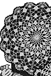 Crocheted Flower Petal Doily #7151 pattern