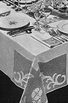 Dinner at Eight Tablecloth pattern
