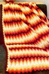 autumn chevron afghan