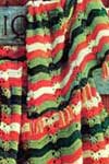 crocheted striped afghan