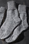 knitted 2 needle socks
