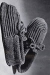 mens crocheted slippers