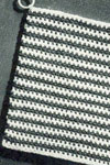 striped square 2 potholder pattern