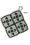 square motif potholder