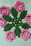 wild rose scroll motif crochet pattern
