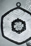 irish rose potholder