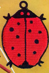 lady bug potholder