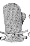 Angora Crochet Mittens pattern