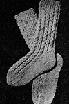 Mock Cable Socks Pattern