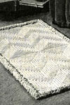 spotlight on texture crocheted rug