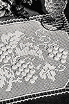 Grape Arbor Embossed Filet Placemat Pattern