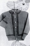 cardigan with borders pattern