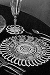 Sheer Circles Luncheon Set pattern