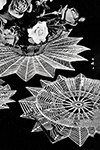 Peacock Tails Luncheon Set Pattern