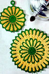 traditional potholder and hot plate mat