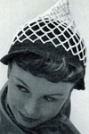 Black and White Mesh Hat pattern