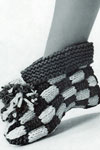 lets play checkers cuff slipper pattern