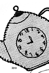 Teapot Clock Potholder Pattern
