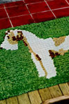 wire haired terrier rug pattern