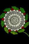 Holly Wreath Doily pattern