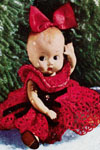 Christmas Doll with Red Dress pattern