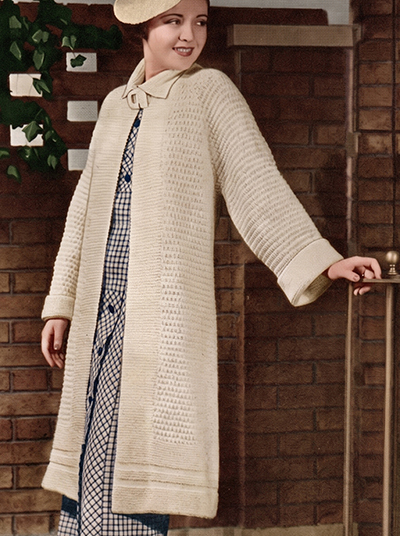 Knitted Coat Pattern #326