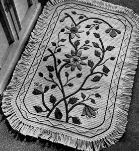 White Numdah Rug Pattern #5102