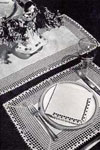 Place Mats, Runner & Napkins Edging