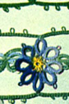 Posies-Shaded Blue Edging &amp; Insertion