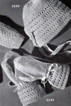 Bonnet and Mittens No. 5299