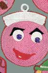 Funny Face Pot Holder #S-690