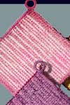Rose & White Pot Holder #S-694