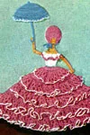 Crinoline Cameo Motif Pillow Case