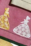 Crinoline Lady Motif Guest Towel