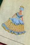 Crinoline Lady Motif Guest Towel