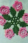 Wild Rose Scroll Motif