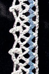 Blue Rick Rack Edging