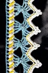White & Yellow Rick Rack Edging