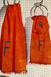Orange Towel Edging Set