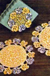 Pansies Hot Plate Set
