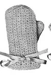 Angora Crochet Mittens