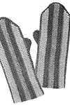 Girls Striped Crochet Mittens