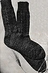 Cable Clock Men's Socks