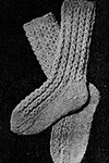 Mock Cable Socks