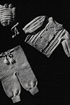 Baby's Three-Piece Crocheted Legging Set #6009