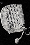 Baby's Knitted Bonnet #6022