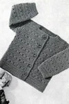 Girls Crocheted Cardigan