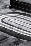 Bright and Gay Crocheted Oval Rug