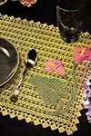 Table Doily in Appliqued Crochet