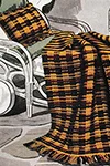 Tartan Afghan and Pillow